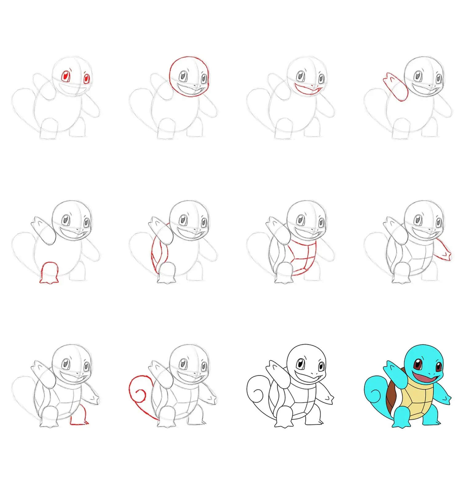 Squirtle idea (11) piirustus