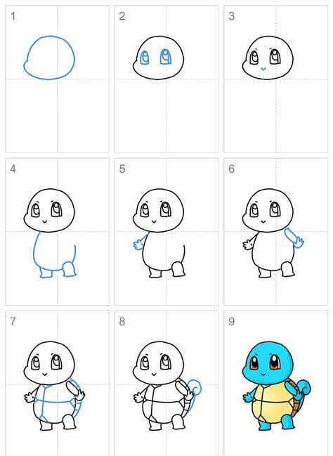 Squirtle idea (13) piirustus