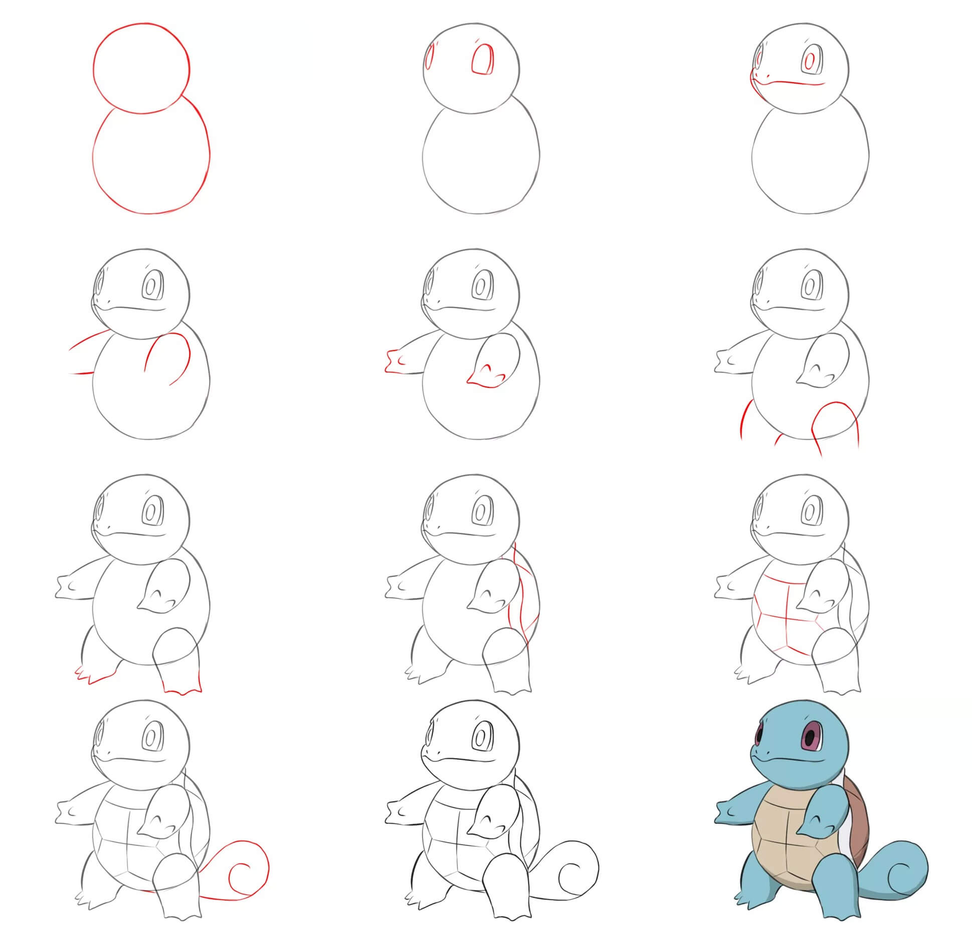 Squirtle idea (15) piirustus