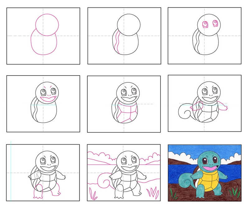 Squirtle idea (17) piirustus