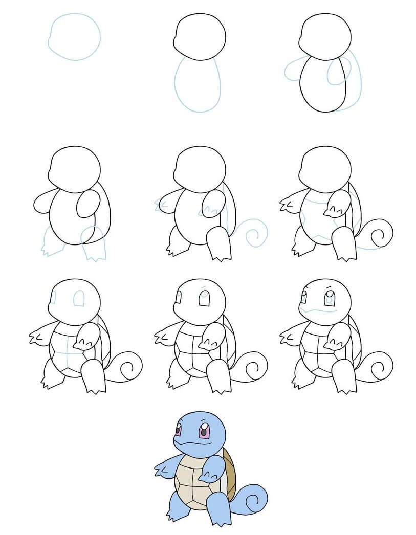 Squirtle idea (4) piirustus