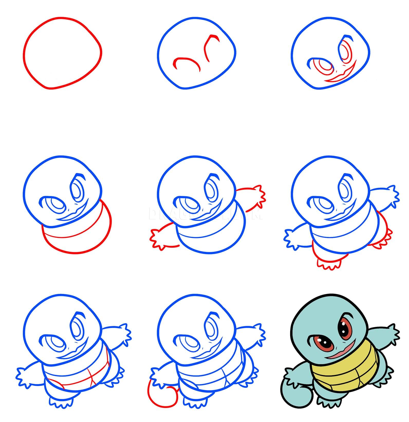 Squirtle idea (8) piirustus