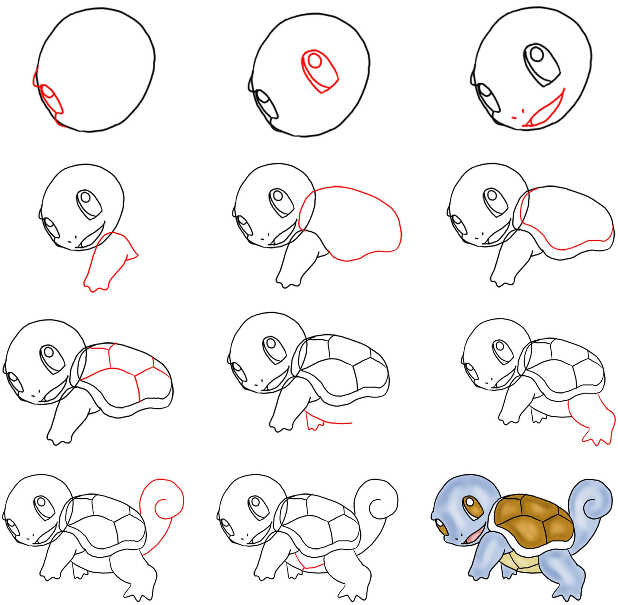 Squirtle idea (9) piirustus