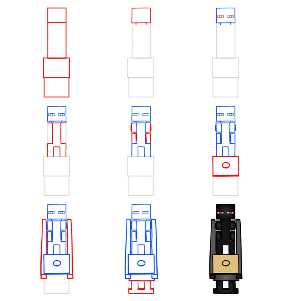 Enderman idea (13) piirustus