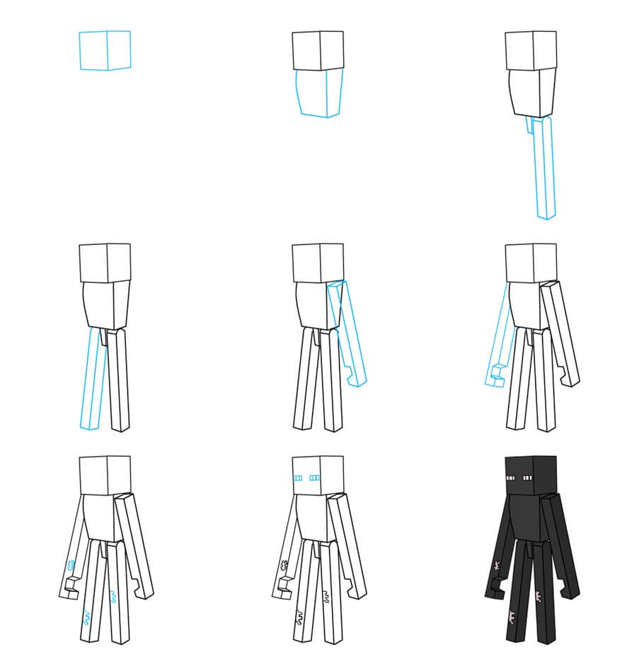 Enderman piirustus