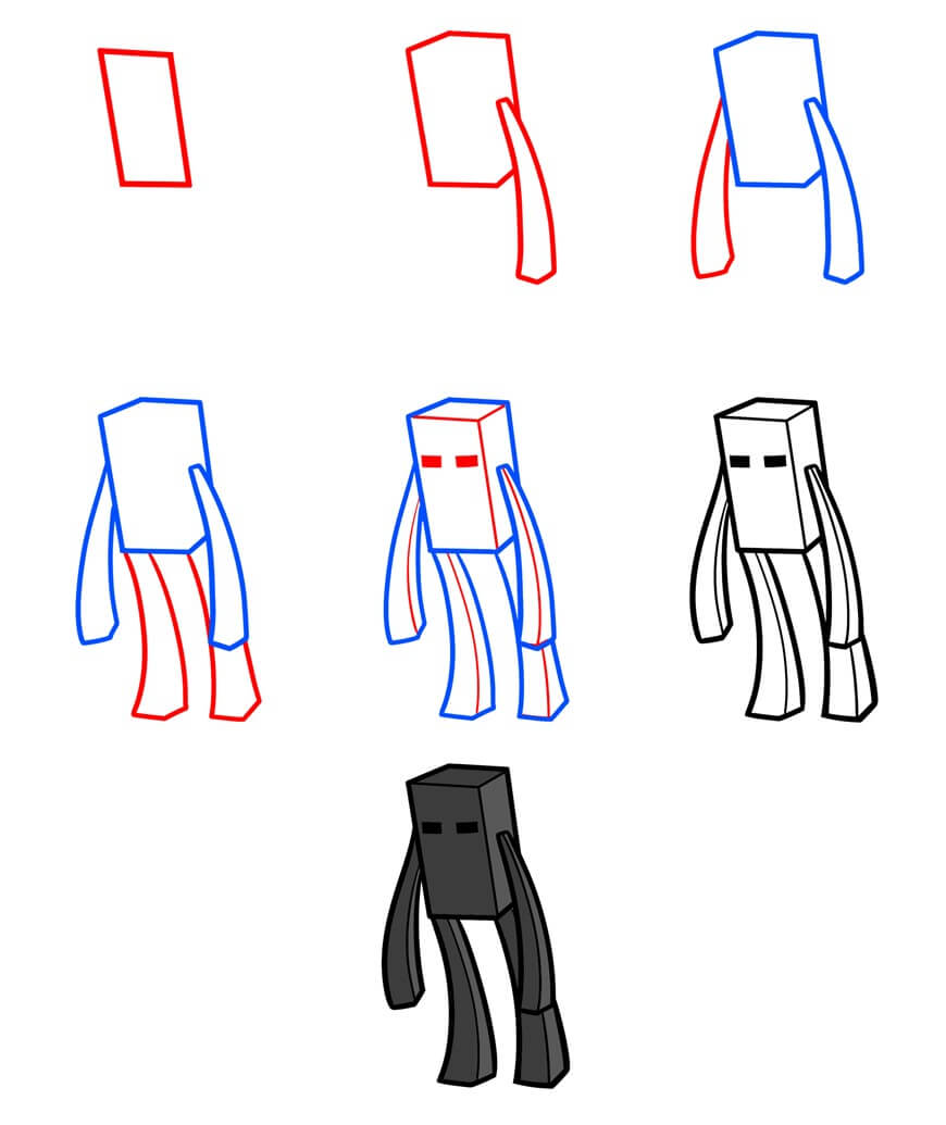 Enderman idea (8) piirustus