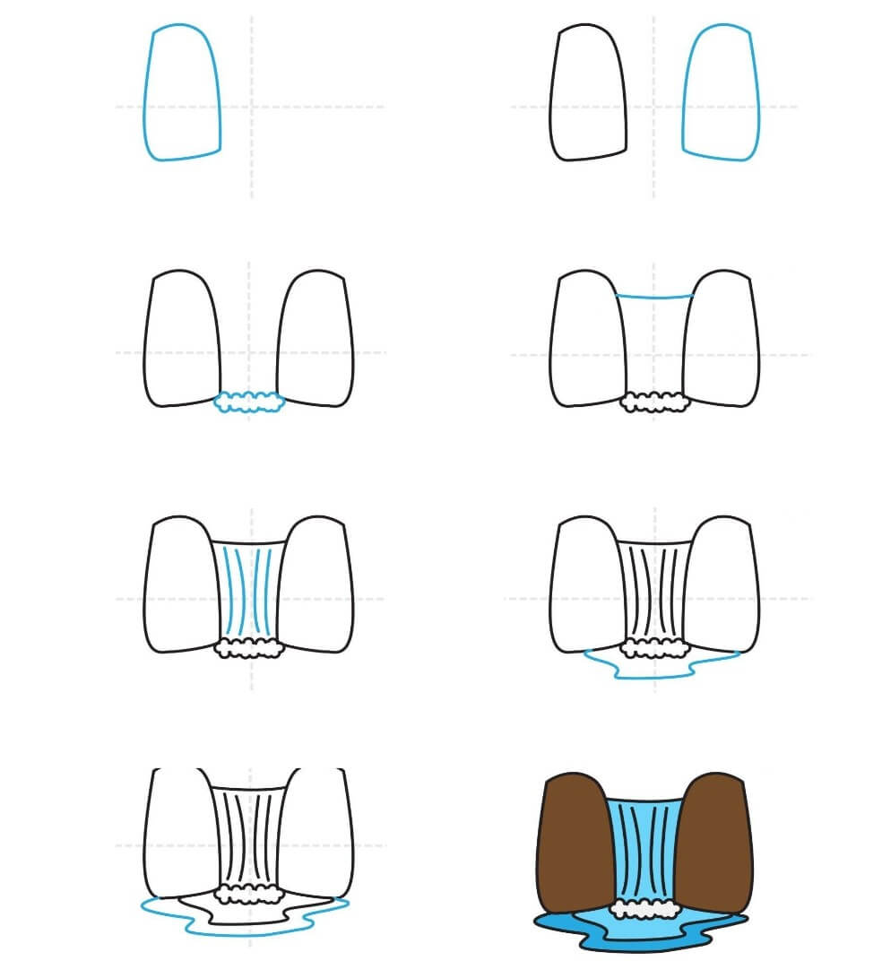 Vesiputousidea (9) piirustus