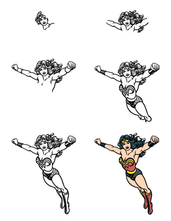 Wonder Woman idea (9) piirustus