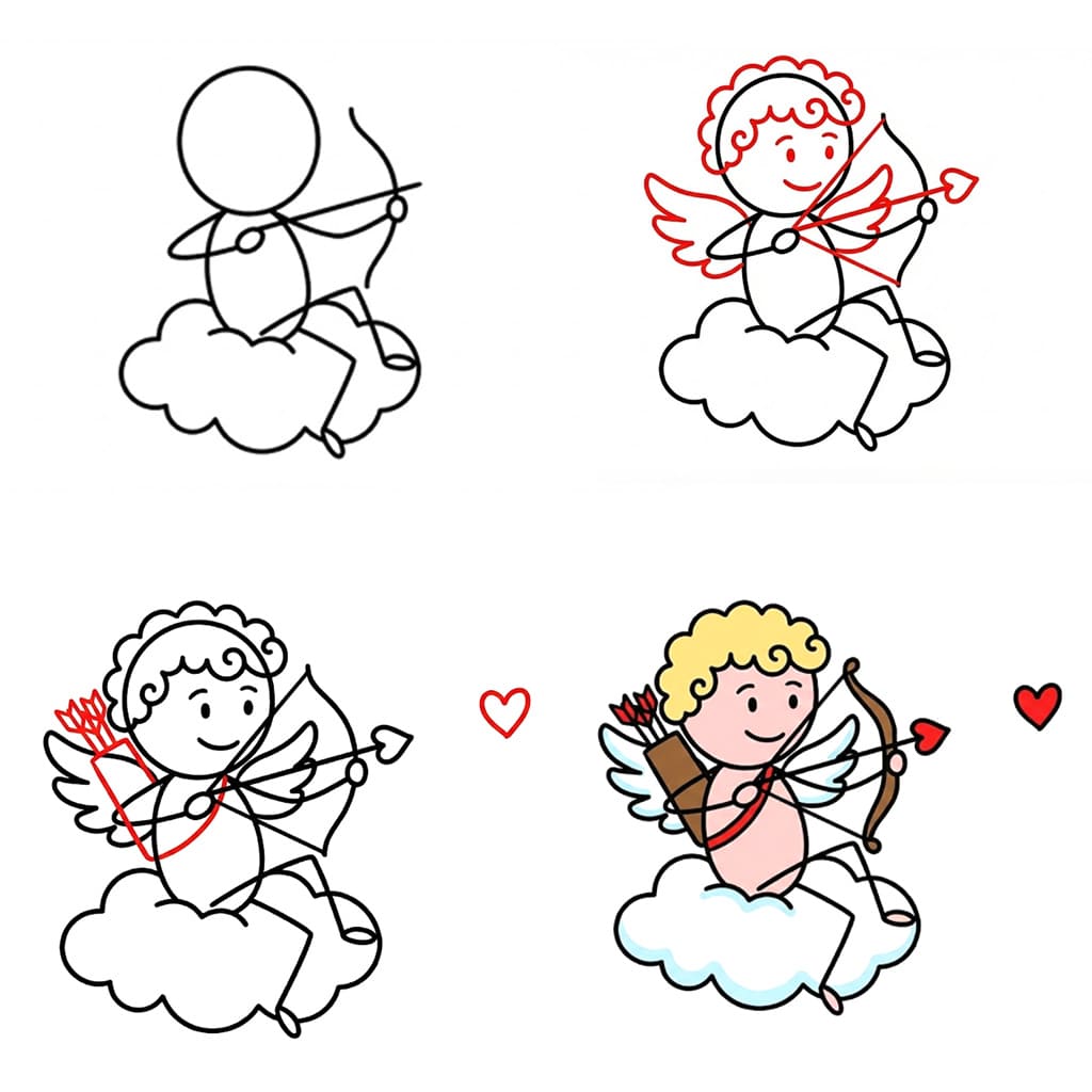 Cupid perus piirustus