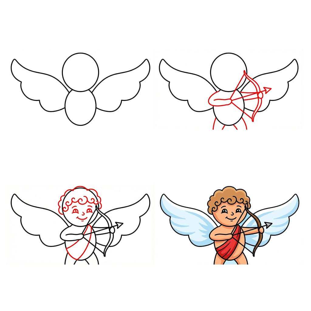 Pikku Cupid piirustus