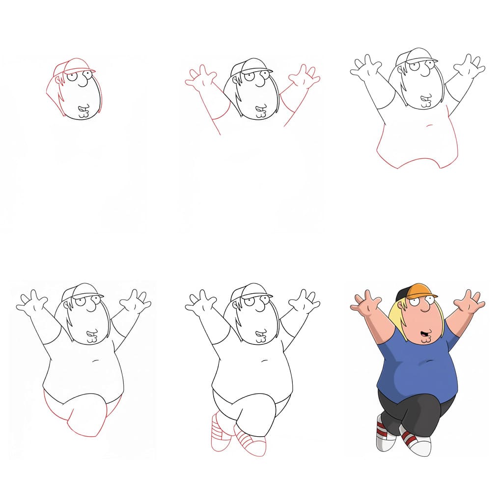 Family Guy Chris Griffin piirustus