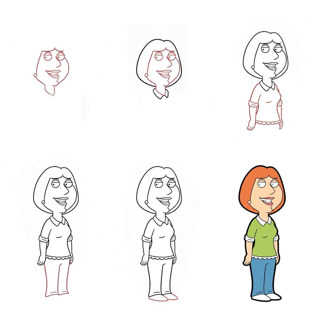 Family Guy Lois Griffin piirustus
