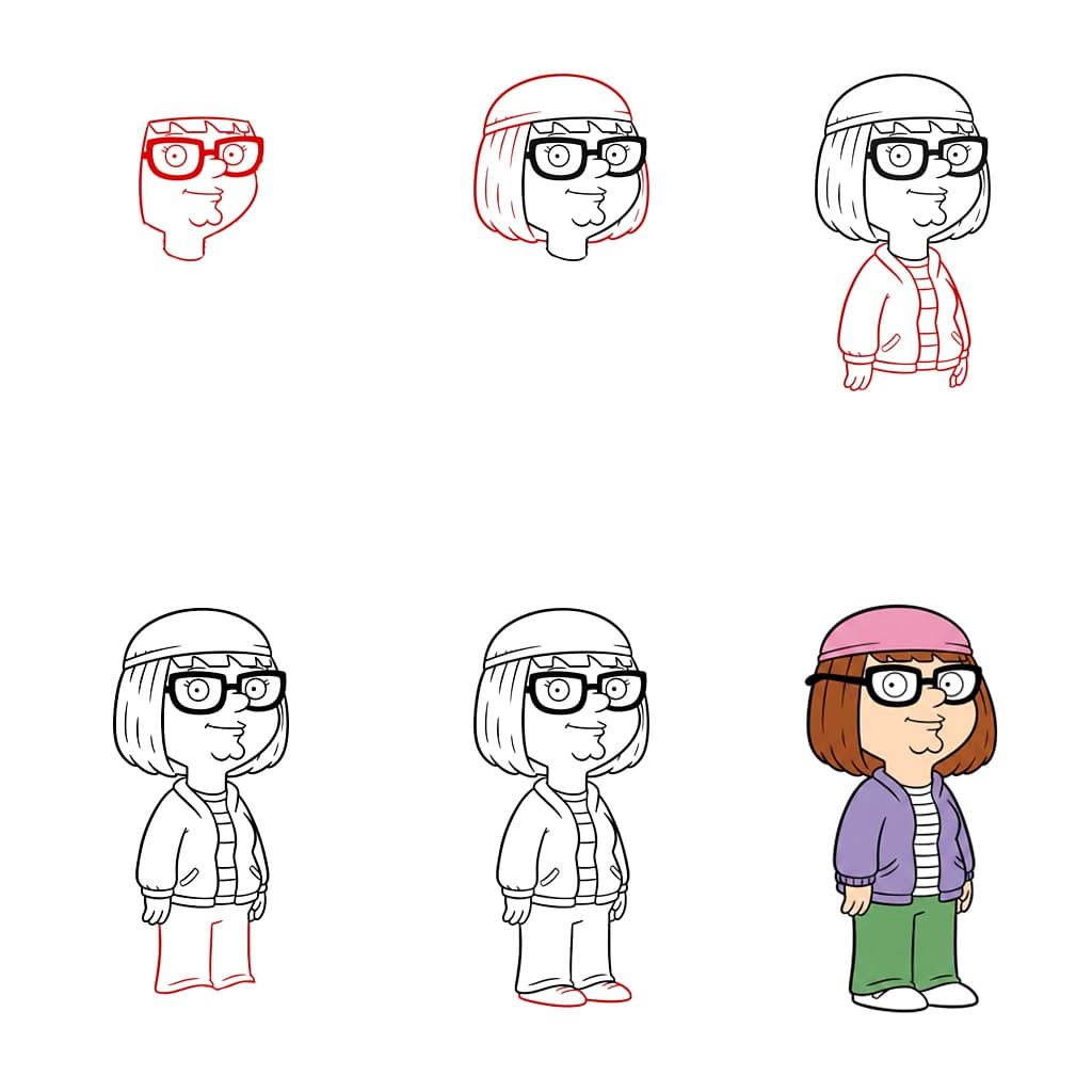 Family Guy Meg Griffin piirustus