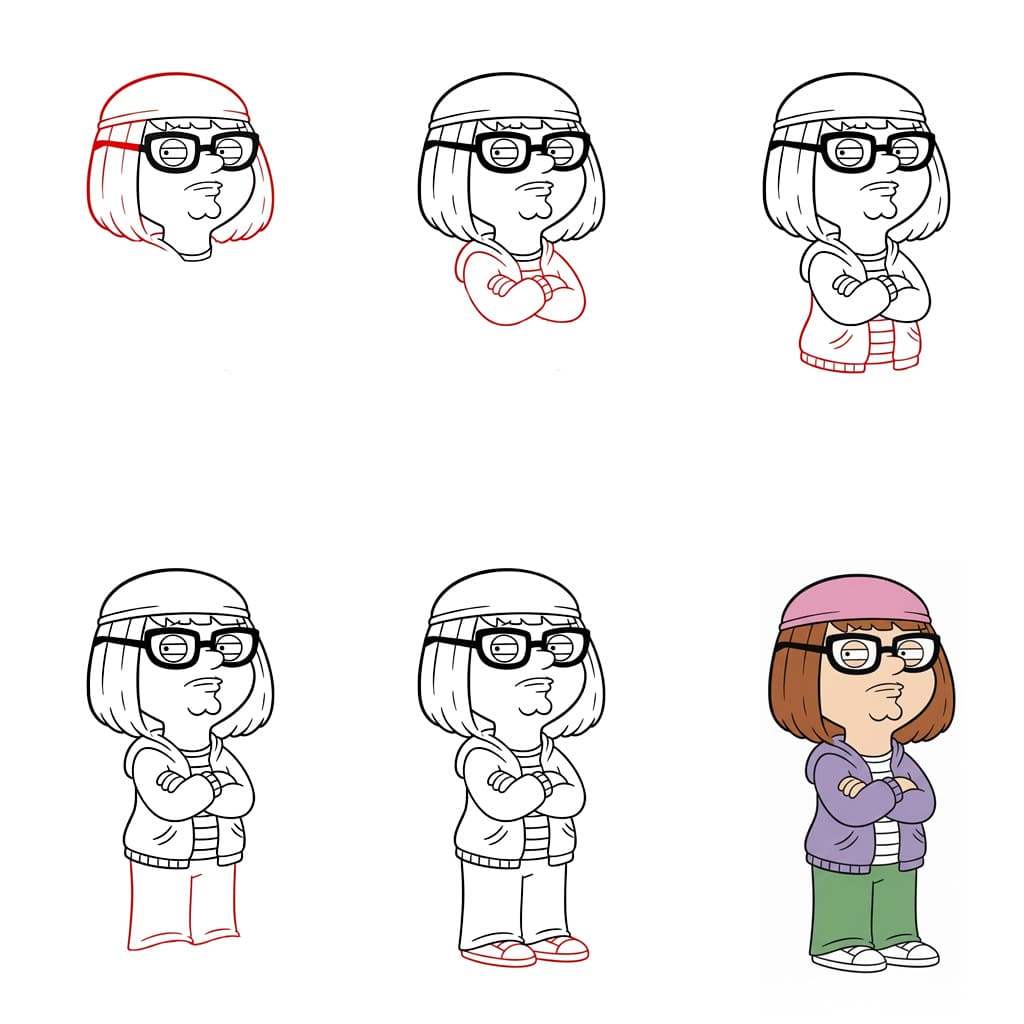 Family Guy Meg piirustus