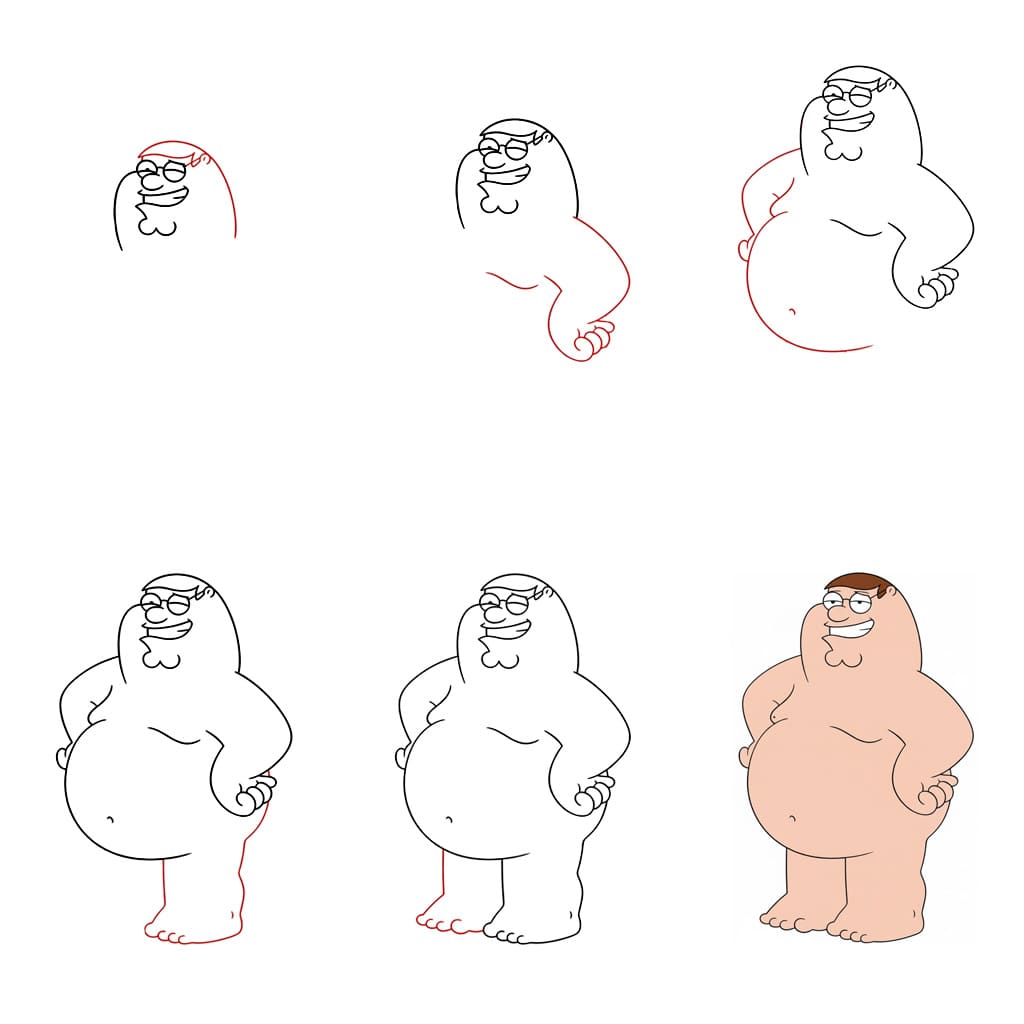 Family Guy Peter piirustus