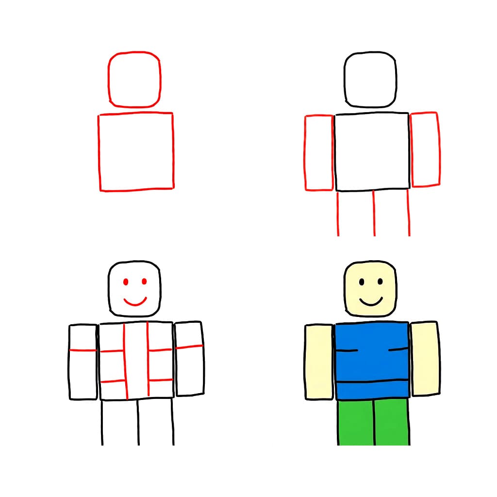 Ilmainen Roblox tulostettava piirustus