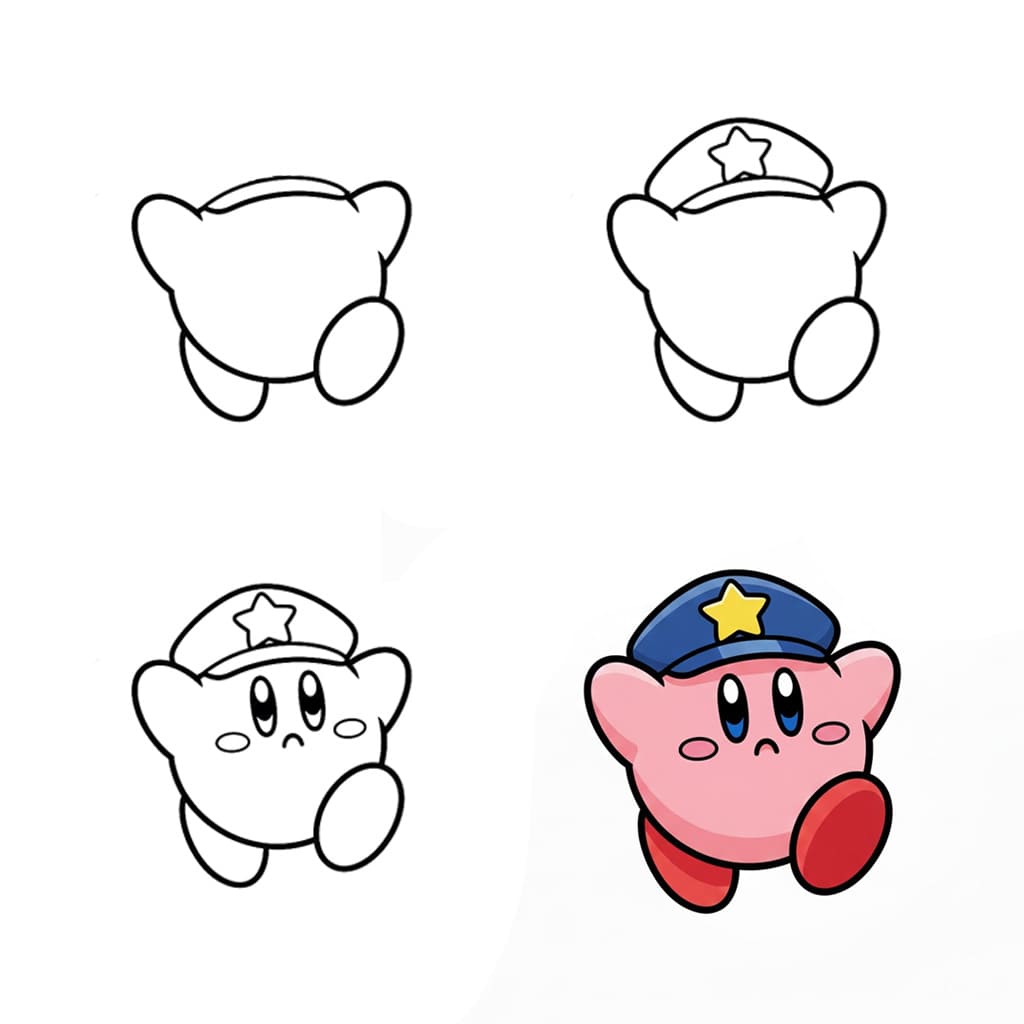 Kirby kuva piirustus