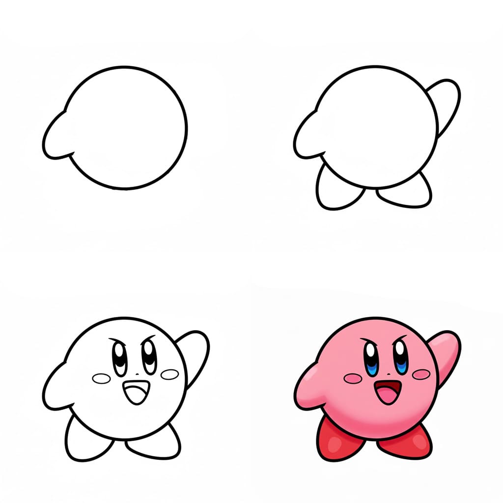 Kirby piirros piirustus