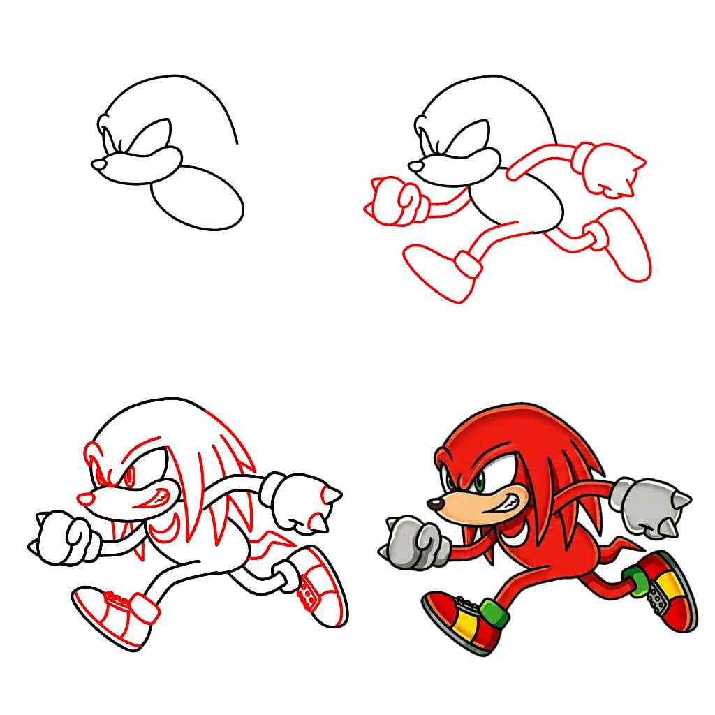 Knuckles piirustus