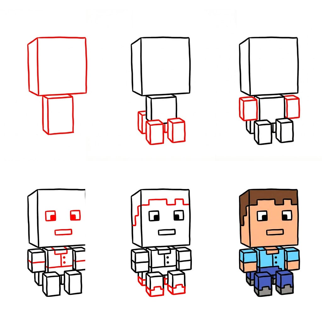 Minecraft Creeper piirustus