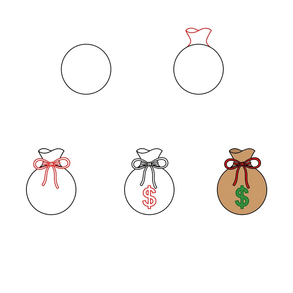 Perusrahasäkki piirustus