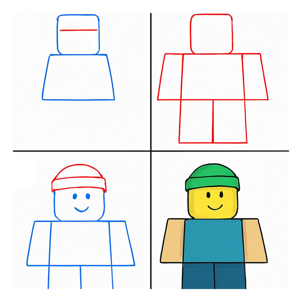 Roblox helppoa piirustus