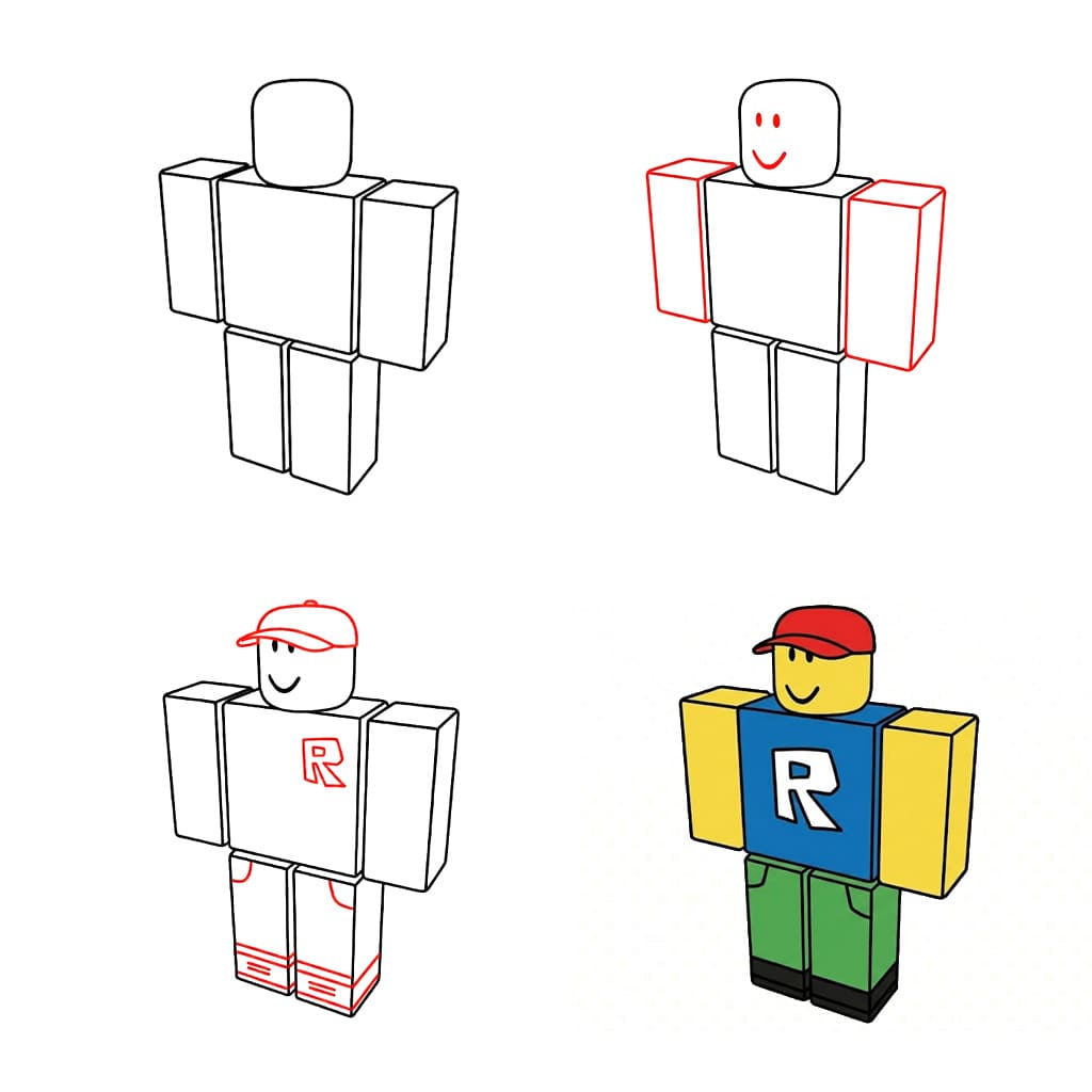 Roblox poika piirustus