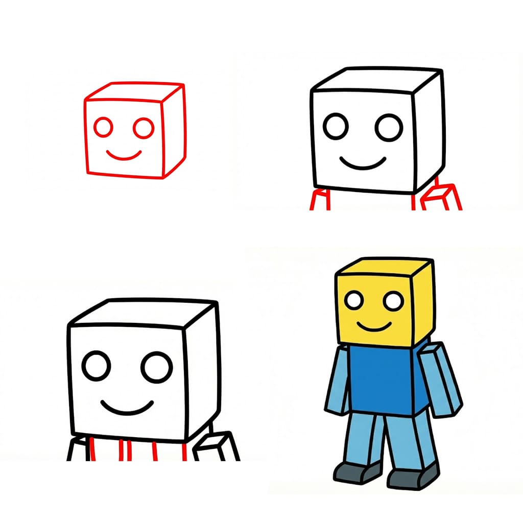 Robloxin perusasiat piirustus