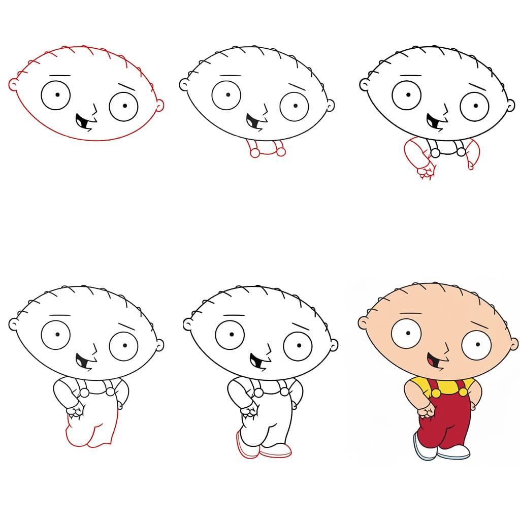 Stewie Family Guy piirustus