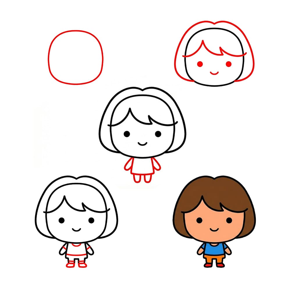 Tulostettava Toca Boca piirustus