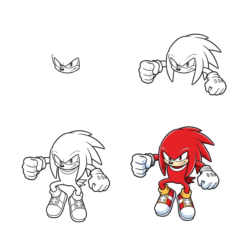 Vakavat Knuckles piirustus