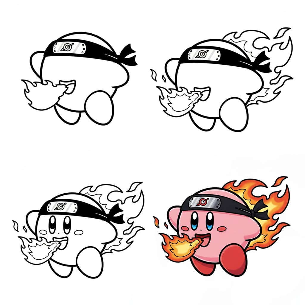 Vihainen Kirby piirustus
