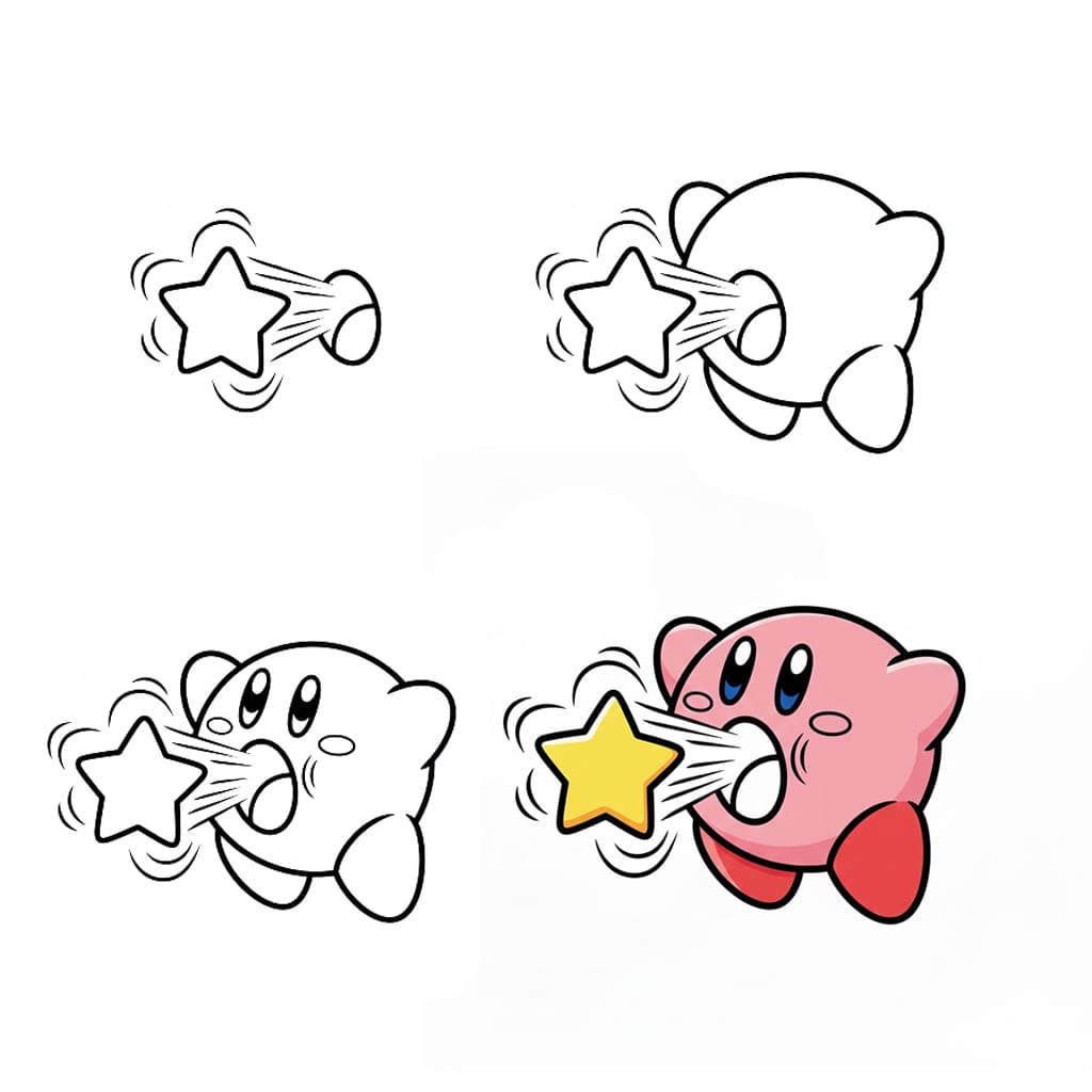Viileä Kirby piirustus