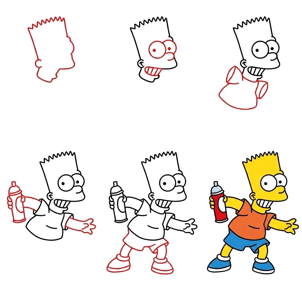 Bart Simpson piirustus
