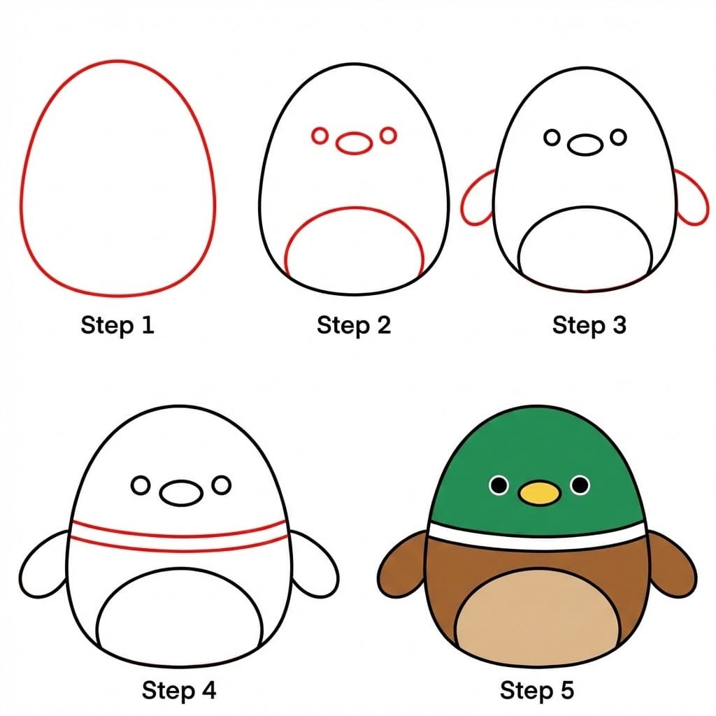 Squishmallows Avery piirustus