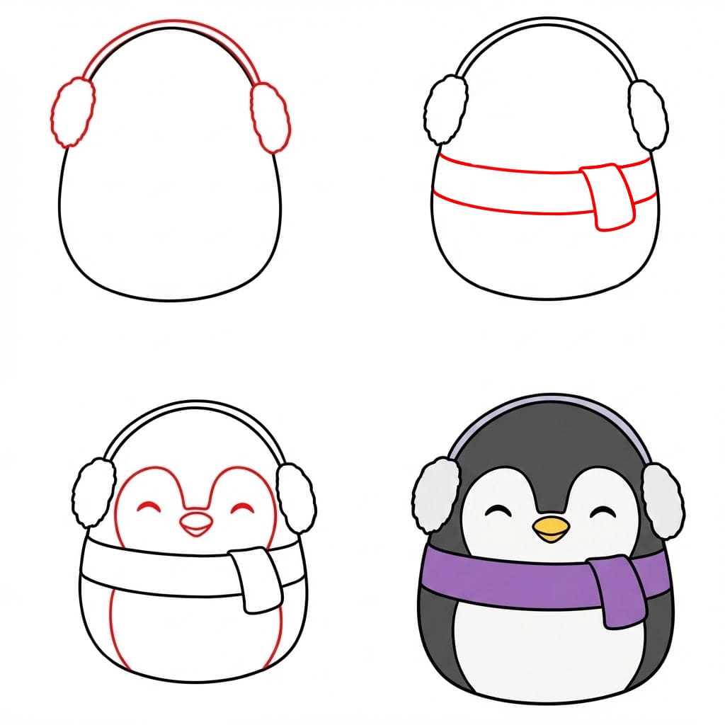 Squishmallows Luna piirustus