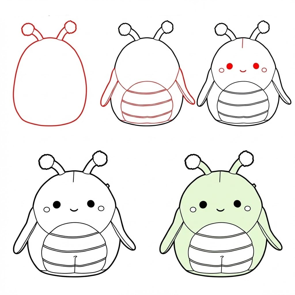 Squishmallows Pilar piirustus