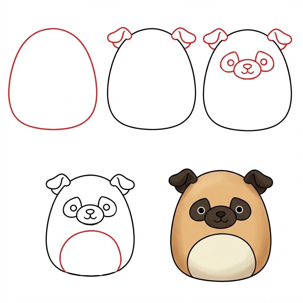 Squishmallows Prince piirustus