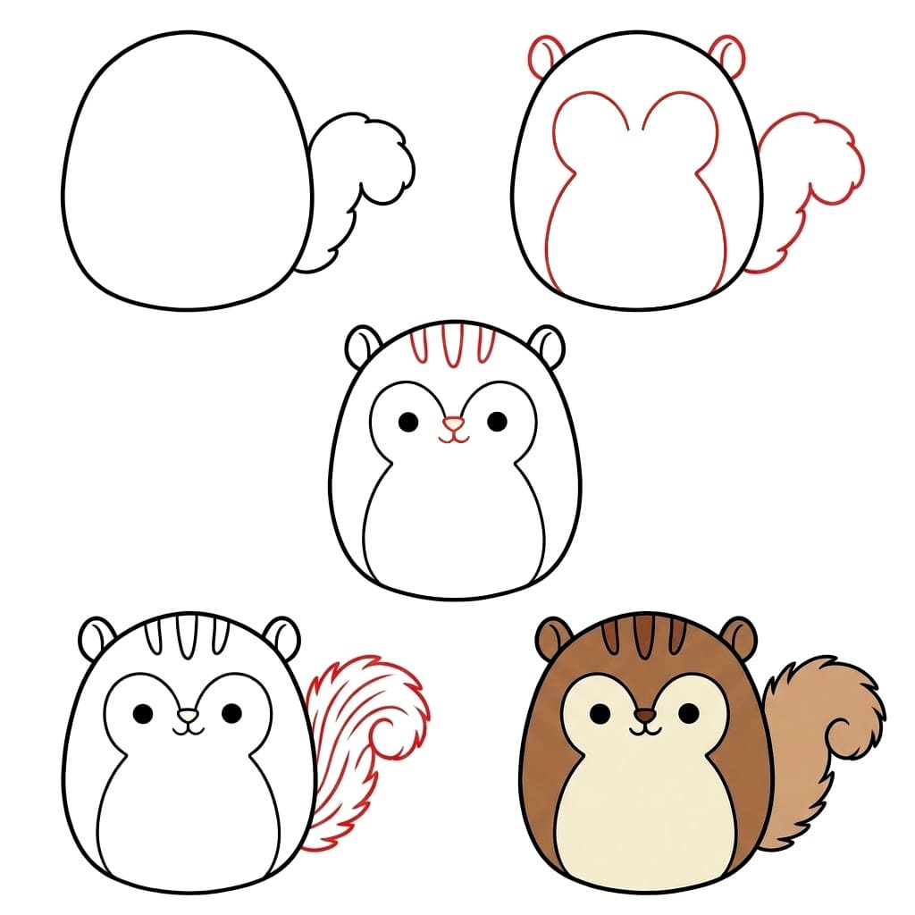 Squishmallows Sawyer piirustus