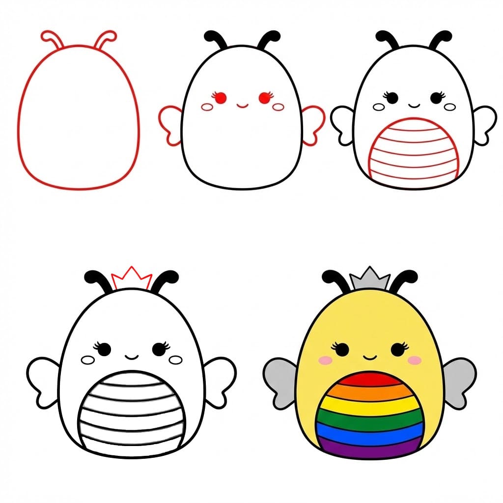 Squishmallows Sunny piirustus