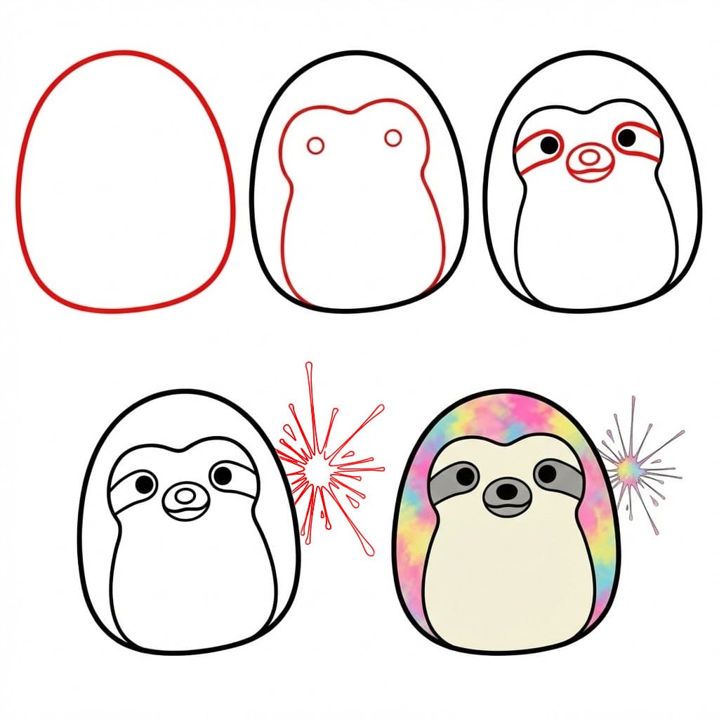 Squishmallows Taylor piirustus