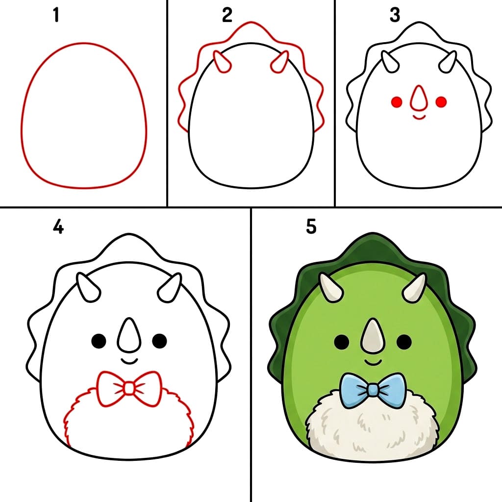 Squishmallows Tristan piirustus