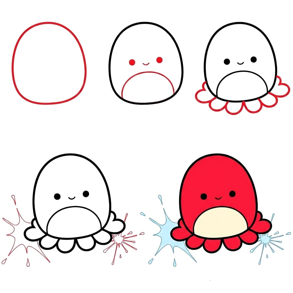 Squishmallows Veronica piirustus