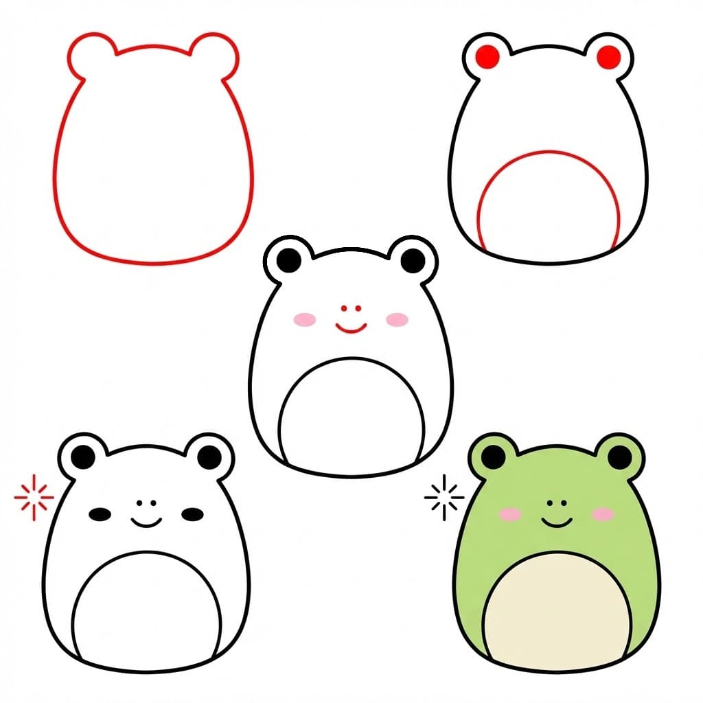 Squishmallows Wendy piirustus