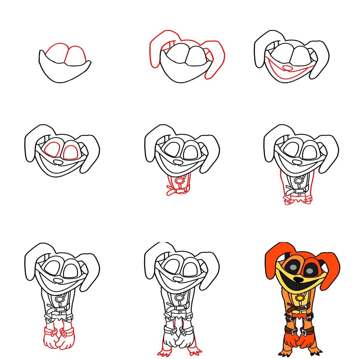 Dogday Poppy Playtime piirustus