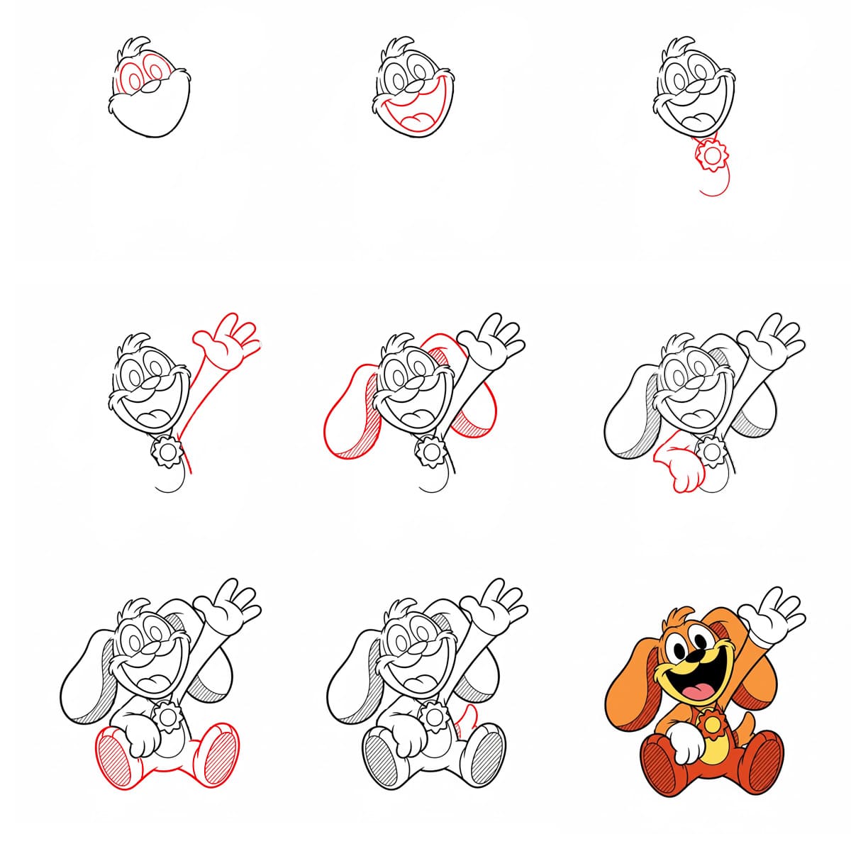 Erittäin iloinen DogDay piirustus