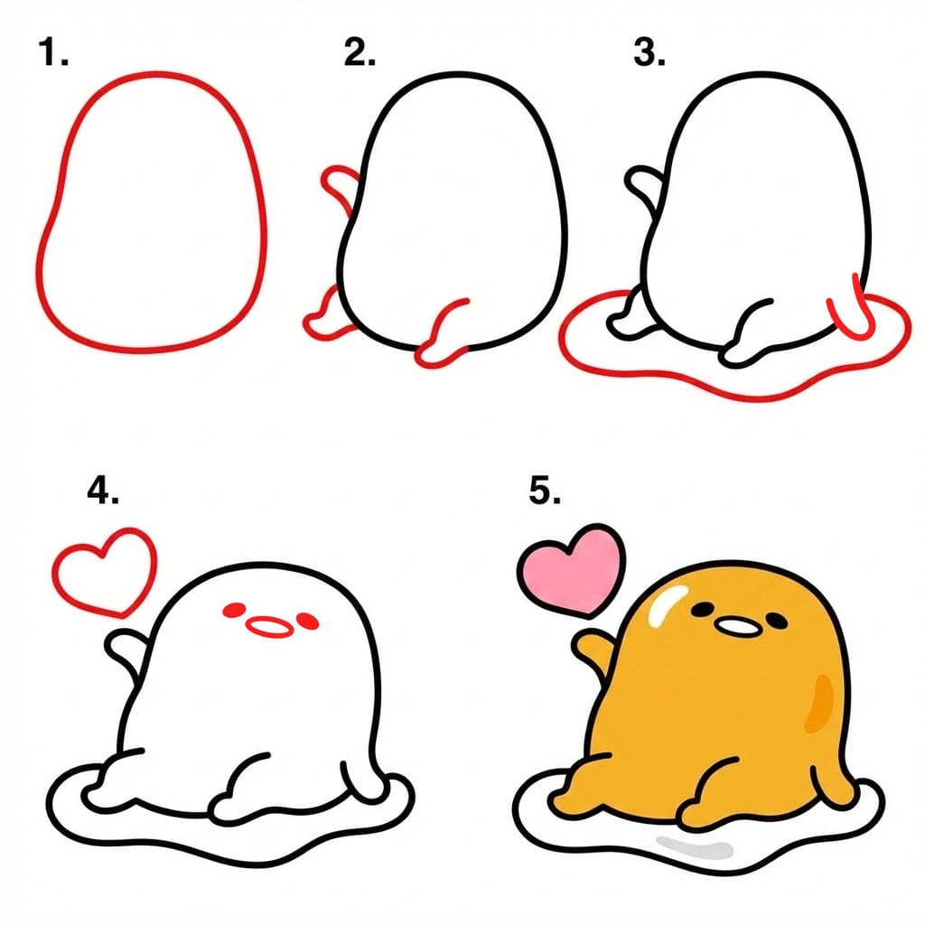 Gudetama piirustus