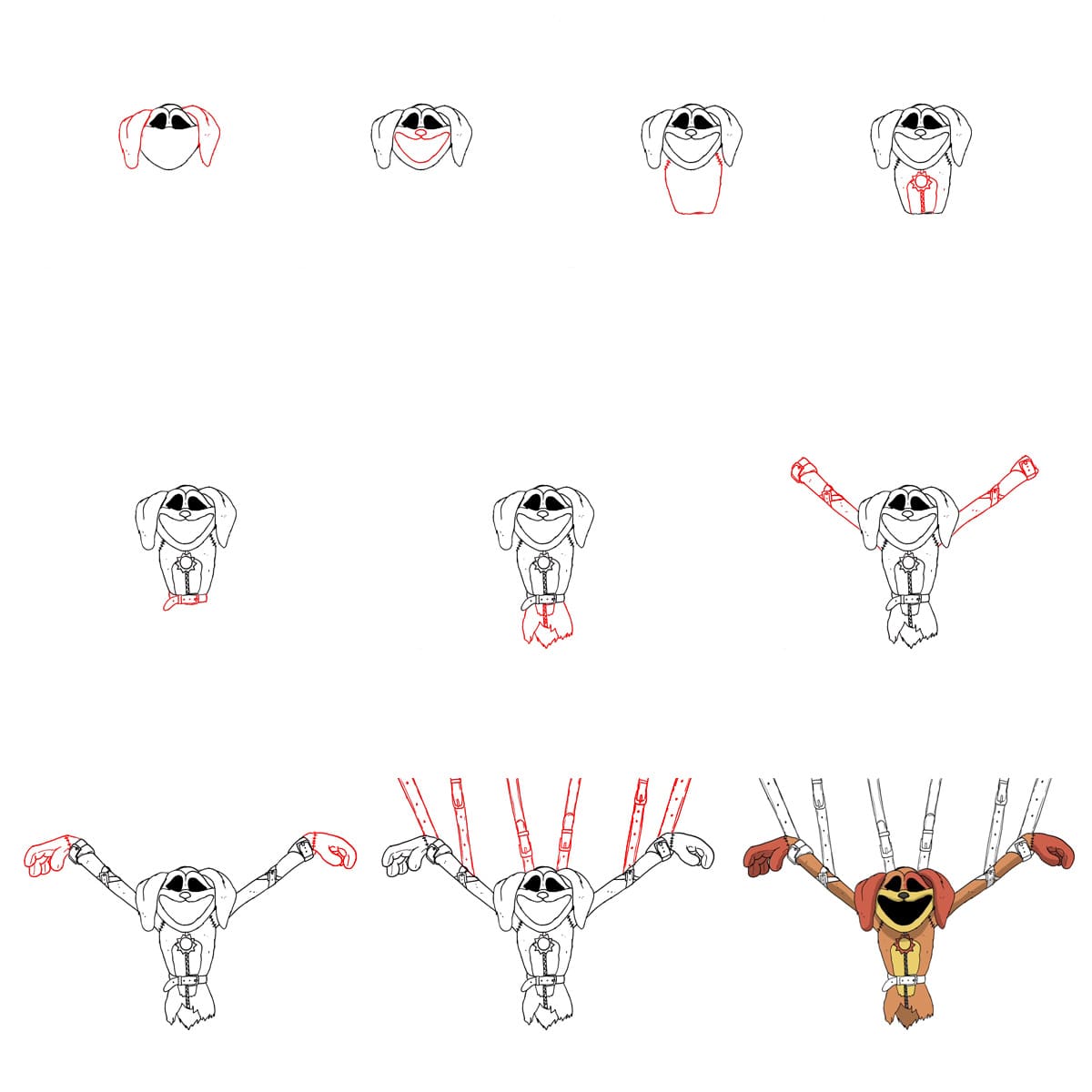 Hirviömäinen DogDay piirustus