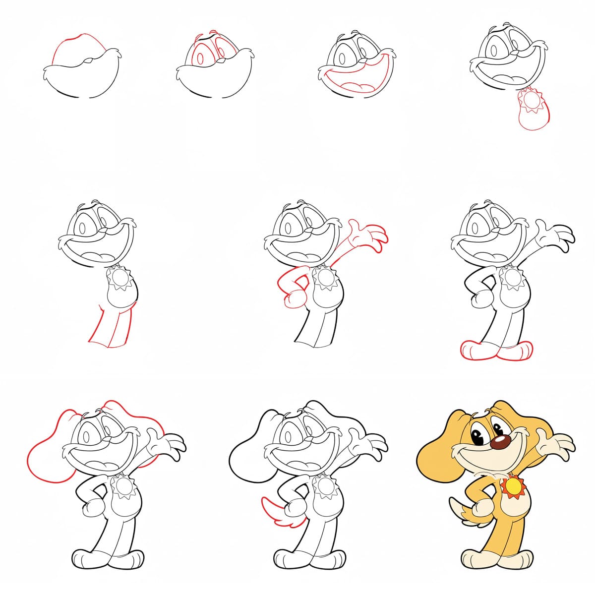 Seisova DogDay piirustus