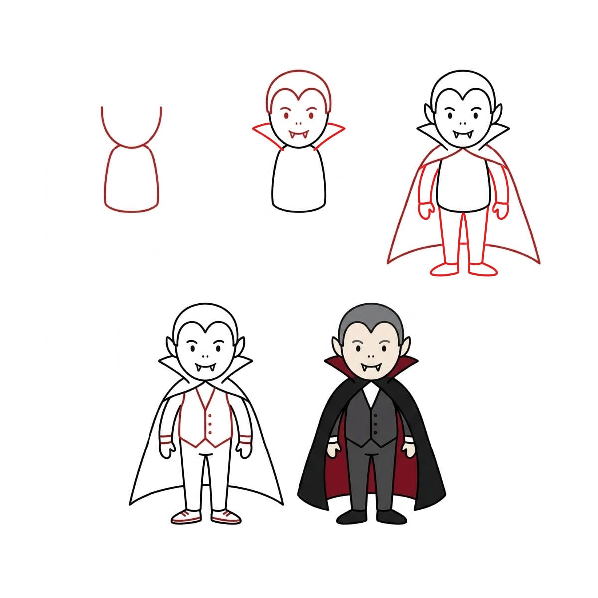 Halloween-vampyyri piirustus